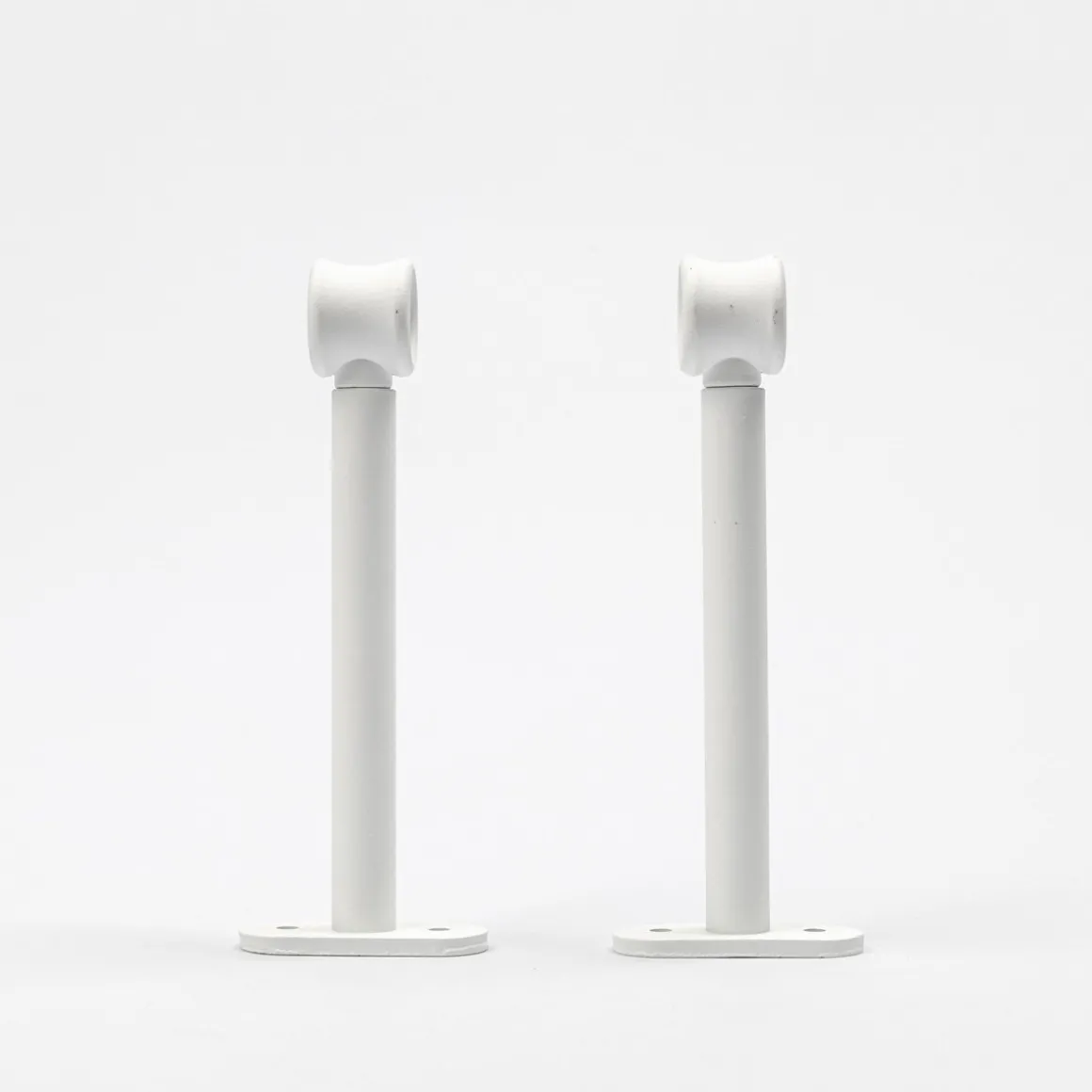 Conjunto 2 suportes branco mate 150mm