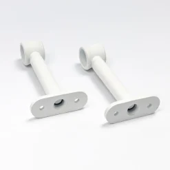 Conjunto 2 suportes branco 90mm