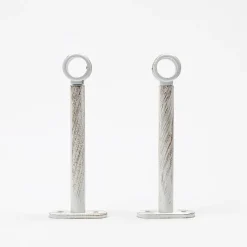 Conjunto 2 suportes branco/ouro 150mm