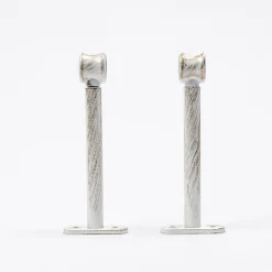Conjunto 2 suportes branco/ouro 150mm
