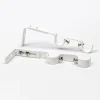 Conjunto 2 suportes duplo branco mate para calha extensível
