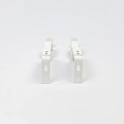 Conjunto 2 suportes duplo branco mate para calha extensível