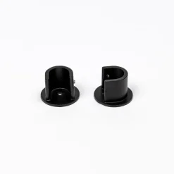 Conjunto 2 suportes mural preto mate
