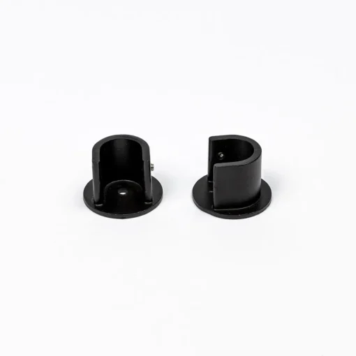 Conjunto 2 suportes mural preto mate