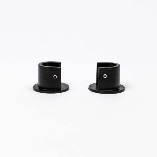 Conjunto 2 suportes mural preto mate
