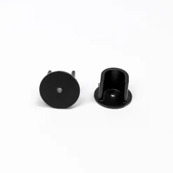 Conjunto 2 suportes mural preto mate