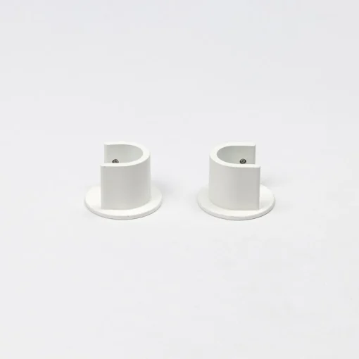 Conjunto 2 suportes mural branco mate
