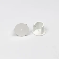 Conjunto 2 suportes mural branco mate