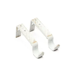 Conjunto 2 suportes para calha brancos