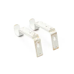 Conjunto 2 suportes para calha brancos