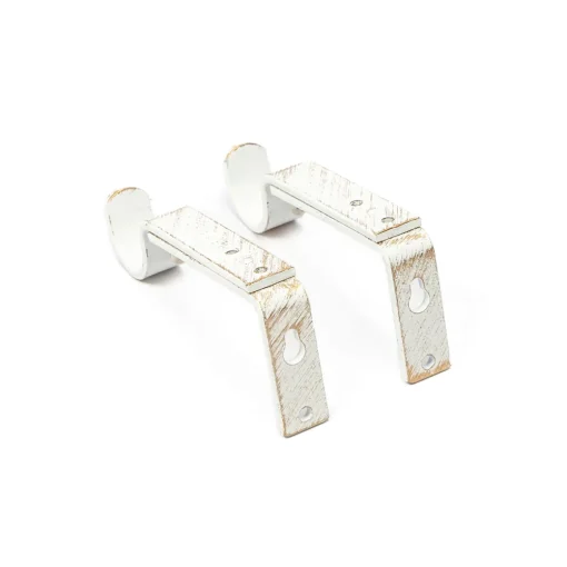 Conjunto 2 suportes para calha brancos