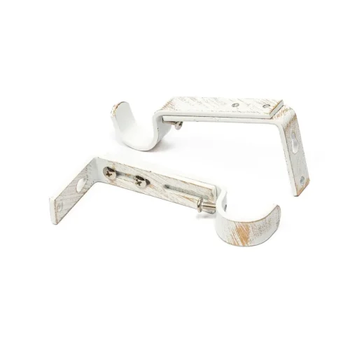 Conjunto 2 suportes para calha brancos