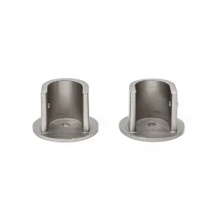 Conjunto 2 suportes parede prateados