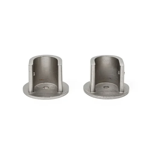 Conjunto 2 suportes parede prateados