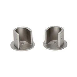 Conjunto 2 suportes parede prateados