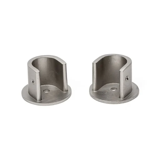 Conjunto 2 suportes parede prateados