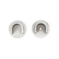 Conjunto 2 suportes parede prateados