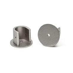 Conjunto 2 suportes parede prateados