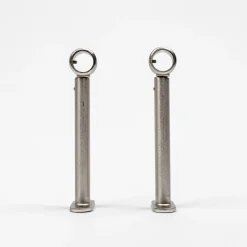 Conjunto 2 suportes prateados 150mm