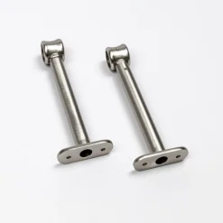Conjunto 2 suportes prateados 150mm