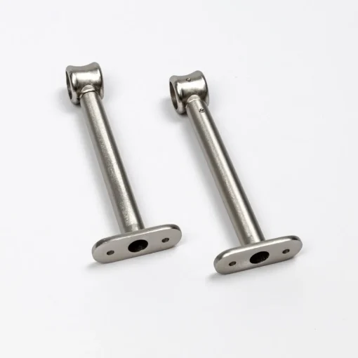 Conjunto 2 suportes prateados 150mm