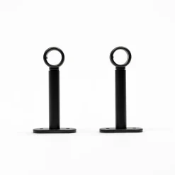 Conjunto 2 suportes preto 90mm