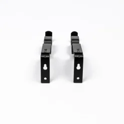 Conjunto 2 suportes preto mate para calha extensível