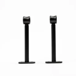 Conjunto 2 suportes preto mate 150mm