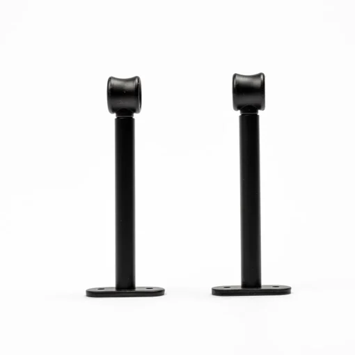 Conjunto 2 suportes preto mate 150mm