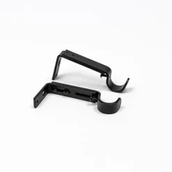 Conjunto 2 suportes preto mate para calha extensível