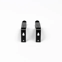 Conjunto 2 suportes preto mate para calha extensível
