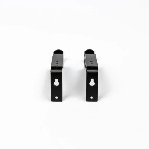 Conjunto 2 suportes preto mate para calha extensível