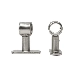 Conjunto 2 suportes simples prata 50mm