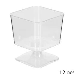 Conjunto 12 taças quadradas