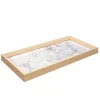 Conjunto 3 tabuleiros efeito mármore natural