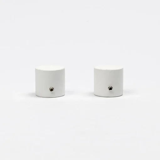 Conjunto 2 terminais BOUCHON branco mate