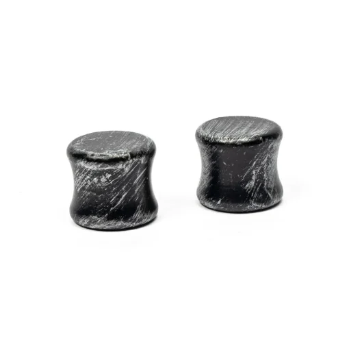Conjunto 2 terminais 20cm preto e prateado