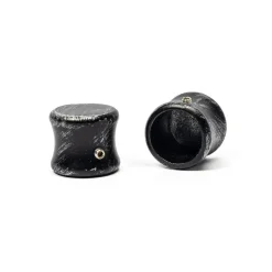 Conjunto 2 terminais 20cm preto e prateado