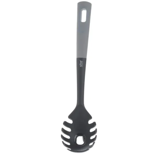 Conjunto 5 utensílios preto com suporte