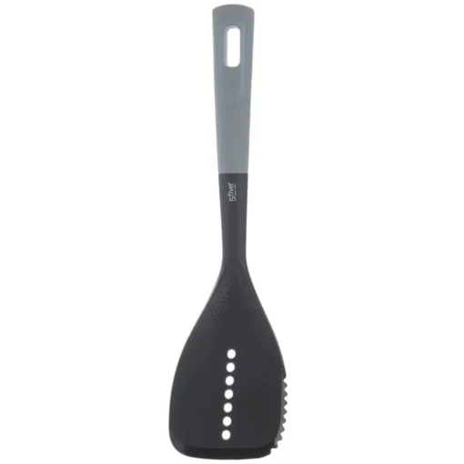 Conjunto 5 utensílios preto com suporte