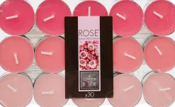 Conjunto 30 velas perfumadas rosa