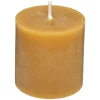 Conjunto 4 velas rústicas amarelas