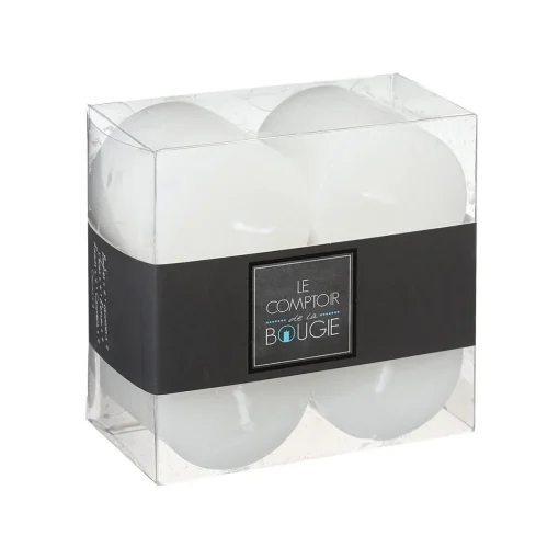 Conjunto 4 velas rústicas brancas