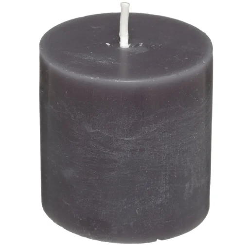 Conjunto 4 velas rústicas cinzentas