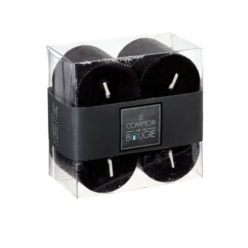 Conjunto 4 velas rústicas preto
