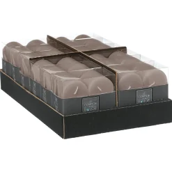 Conjunto 4 velas rústicas taupe