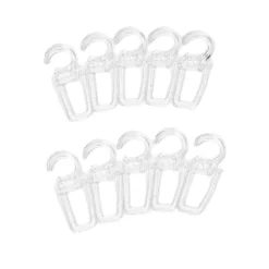 Conjunto de 10 agrafes transparentes