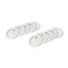 Conjunto de 10 argolas brancas