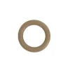 Conjunto de 10 argolas cor madeira