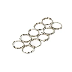 Conjunto de 10 argolas niqueladas prateadas
